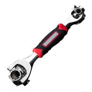 Adjustable <b>Ratcheting</b> <b>Socket</b> Wrench 8-21mm Double End Metric Alloy Steel Anti-Slip Handle Diy Tool - Product Image 1