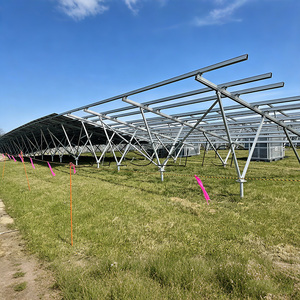 CE Certified Easy Installation Aluminum Alloy Tilt Mount PV Panel Solar Ground Mounting System 216km/h Wind Speed 1.4kn/m2 Snow