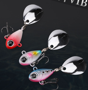 8g 10.5g 13g di coda artificiale HWV02 VIB esche per pesca invernale in mare esche di acqua salata destinate a <span class=keywords><strong>salmone</strong></span> e lucci in metallo - Product Image 2