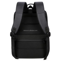 Sac à dos unisexe antivol en PU avec port USB, fermeture éclair, ceinture à coussin d'air durable et imperméable, 20-39L, pour voyage et école
