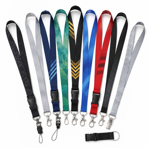 Custom Sublimation Breakaway Keychain <b>Lanyard</b> <b>Polyester</b> With Silk Screen Printing Logo And Hook Accessory - Product Image 1