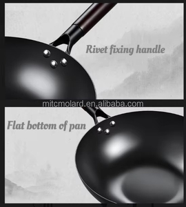 ชุดหม้อเหล็กหล่อ ทนทาน ไม่ติดกระทะ ด้ามจับไม้ เป็นมิตรกับสิ่งแวดล้อม ผิวขัดเงา ขนาด 30 ซม. ความจุ 20 ลิตร ใช้ได้กับเตาแก๊สและเตาแม่เหล็กไฟฟ้า - Product Image 4