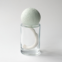 Diffuseur d'arômes en céramique poreuse à texture lunaire, pot en verre, cadeau, décoration moderne pour la maison, désodorisant, diatomite