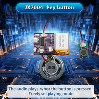 JX-7004 Módulo de Sonido Programable USB Tipo-C Recargable de 4MB con Botón de Presión para Tarjetas de Felicitación y Cajas de Regalo