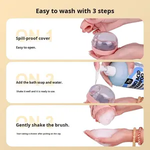 Щетка-массажер для мытья и ухода за собаками и кошками, силиконовая, дизайн «Тедди» - Product Image 4