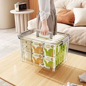 Perfect Transparent <b>Storage</b> Box 20-35L Plastic <b>Clothes</b> Organizer For Home Use - Product Image 4