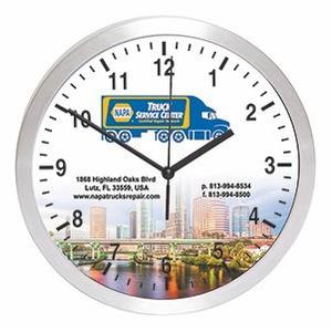 Horloges murales en métal simples pour décoration de maison de bureau de salon avec logo personnalisé - Product Image 4