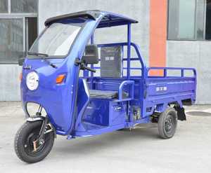 1KW Fabricante de China Conductor Operado Bicicleta Motor Cargo <span class=keywords><strong>Trik</strong></span> 3 Triciclo de carga eléctrica de tres ruedas para la venta con cabina de caja de carga - Product Image 2