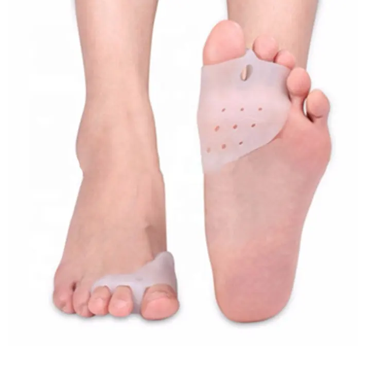 แผ่นเจลยืดนิ้วเท้าเจลซิลิโคน,ที่ยืดแยกบรรเทาอาการเท้าภาวะนิ้วหัวแม่เท้าเอียง