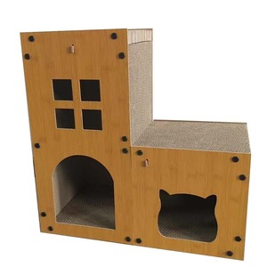 Rascador <span class=keywords><strong>para</strong></span> <span class=keywords><strong>Gatos</strong></span> Ecológico de Cartón Corrugado de Alta Densidad, Casa <span class=keywords><strong>para</strong></span> <span class=keywords><strong>Gatos</strong></span>, <span class=keywords><strong>Castillo</strong></span> de Cartón Resistente <span class=keywords><strong>para</strong></span> <span class=keywords><strong>Gatos</strong></span> Grandes de Interior - Product Image 2