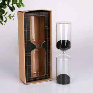 Ensemble de sabliers en verre personnalisés avec logo, boîte cadeau, sablier de 30 minutes, décoration de bureau, promotionnelle pour les entreprises - Product Image 5