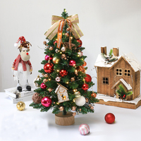 En gros Ensemble de mini-sapins de Noël de bureau, décoration pour la maison, l'hôtel et les fenêtres, arbre de simulation