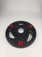 Plaques de poids recouvertes de caoutchouc 1,25-25 kg, options de trous standard 1 pouce et olympiques 2 pouces pour haltères de gym à domicile et commerciaux, vente en gros