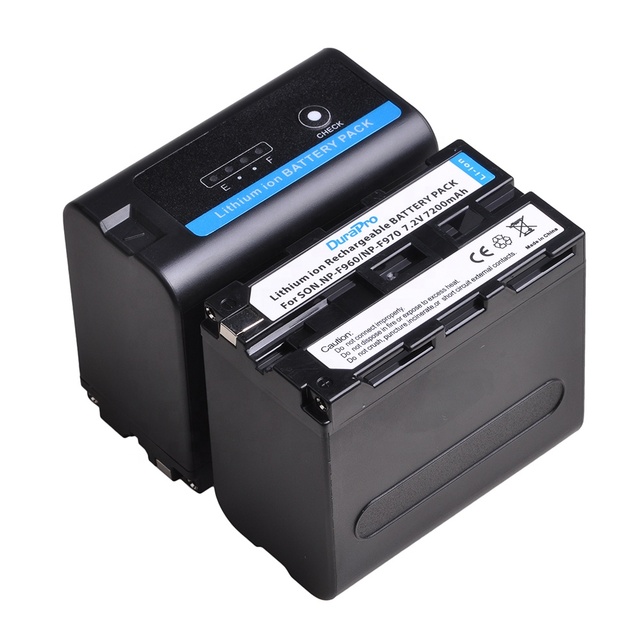 NP-F960Pro NP-F960 F960 NP-F970 F970 Camera Battery with LED for Sony MC1500C 190P 198P HD1000C