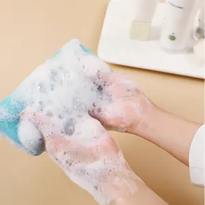 Sac en filet pour savon, sac exfoliant pour le lavage du visage, pochette à savon, filet moussant pour lait nettoyant pour le visage, pour la création de bulles - Product Image 5