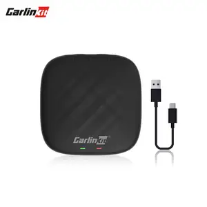 Carlinkit Carplay无线安卓适配器人工智能盒支持安卓汽车镜像链接即插即用，适用于带Carplay的通用汽车