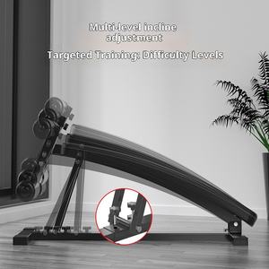 <span class=keywords><strong>Banco</strong></span> de pesas curvo, tabla supina multifuncional, equipo de Fitness Crunch <span class=keywords><strong>para</strong></span> el hogar utilizado <span class=keywords><strong>para</strong></span> ejercicios <span class=keywords><strong>abdominales</strong></span>, levantamiento de pesas - Product Image 5
