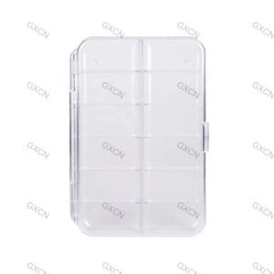 Caja <span class=keywords><strong>de</strong></span> aparejos <span class=keywords><strong>de</strong></span> pesca compartimentada transparente para pesca con mosca, caja <span class=keywords><strong>de</strong></span> señuelos ultra delgada, caja <span class=keywords><strong>de</strong></span> pesca con mosca hecha <span class=keywords><strong>de</strong></span> PC con servicios personalizados - Product Image 6