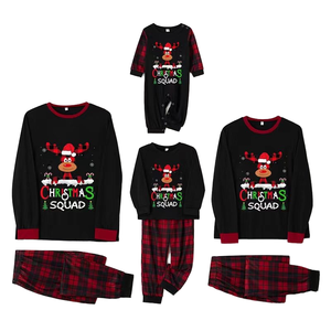 Conjunto de Pijamas de Natal para Pais e Filhos, Macio e Respirável, Adequado para Uso em Família Durante as Festas - Product Image 1