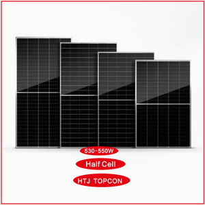 แผงโซลาร์เซลล์ PERC แบบโมโนคริสตัลไลน์ชนิด N ระดับ Tier 1 สีดำทั้งหมด กำลังไฟ 550 วัตต์ แบบสองหน้า (Bifacial) กระจกสองชั้น HJT เซลล์แบบ Half-Cut ราคาขายส่งถูกกว่า - Product Image 3