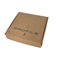 Boîte à pizza en carton ondulé recyclable et portable avec revêtement UV et gaufrage pour emballage de restauration rapide, impression personnalisée de la marque en surface, vente en gros