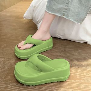 Sandales tongs compensées légères et confortables pour <span class=keywords><strong>femme</strong></span>, à bout ouvert, en EVA souple, à séchage rapide, rehaussantes - Product Image 5