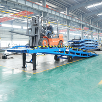 Rampe de chargement mobile hydraulique pour chariot élévateur, plateforme de manutention de conteneurs haute en acier au manganèse 1100-1700mm