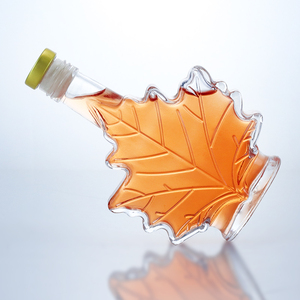 Bouteille en verre personnalisée de luxe de 700 ml et 750 ml, design feuille d'<span class=keywords><strong>érable</strong></span>, pour whisky, <span class=keywords><strong>rhum</strong></span>, vodka, sirop, avec bouchon <span class=keywords><strong>à</strong></span> vis - Product Image 6