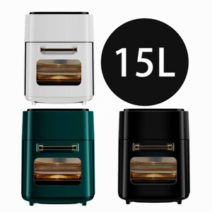 Venta al por mayor de fábrica 2023 freidora hogar <span class=keywords><strong>Visual</strong></span> Visible 15L/12L 15 litros/12 litros ventana grande freidoras de aire inteligentes - Product Image 1