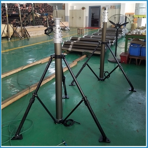 And AC Automatic Lifting up 1.8m 4.5m 6.0m Top Roof Building Fixed Telescopic Cctv Camera Aluminum Mast <b>Pole</b> TAL-P3-1.15-10 Tele - Product Image 2