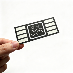 Autocollant d'écran LCD personnalisé en usine, panneau de commande à flocons de neige, clavier à membrane, adhésif PVC PET imprimé - Product Image 1