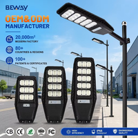 Lampadaire Solaire LED Intégré Tout-en-un pour Extérieur, Étanche IP65, 50W 100W 200W 300W