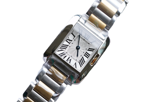 Montre mécanique automatique tendance et élégante avec miroir en cristal de saphir, chiffres romains rétro, confortable à porter - Product Image 1