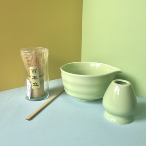 <span class=keywords><strong>Thé</strong></span> matcha japonais, fouet à matcha rose, bol à matcha, support de fouet en céramique, ensemble de cérémonie fait à la main, kit personnalisé - Product Image 5