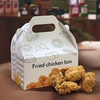 Emballage alimentaire biodégradable personnalisé pour restaurant, boîte à emporter en carton pour poulet frit