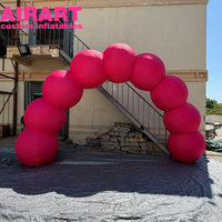 Arche gonflable rose, arche gonflable pour événements festifs, arche de ballons gonflables pour la présentation