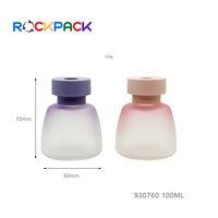 Diffuseur de parfum sans flamme en verre dégradé coloré de 100 ml avec bâtonnets en rotin pour aromathérapie