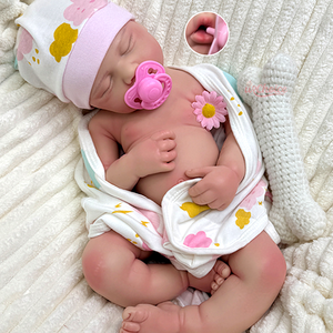 Oem/ODM dịch vụ 19 inch mềm Silicone tái sinh bé búp bê giống như một thực tế sơ sinh trẻ sơ sinh với mở miệng hoàn hảo Quà Tặng - Product Image 1