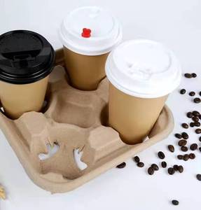 Caja de cartón corrugado Café Bebida 2 4 Portavasos Bandeja Portavasos de papel - Product Image 2