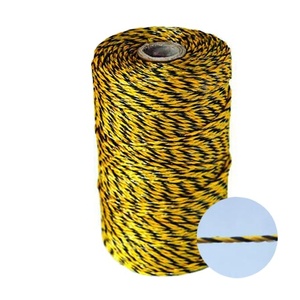 Valla eléctrica portátil para granja, polialambre 6 Conductor, Color amarillo y negro para cabras - Product Image 1