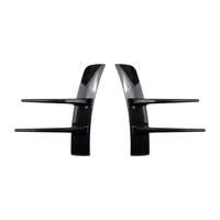 Autocollant de Spoiler Avant Noir Brillant et Motif Carbone en ABS, Compatible avec Mercedes-Benz Classe A W177 A180 A200 220 2018-22