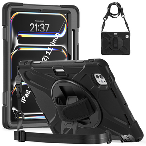 360 xoay chống sốc nhiệm vụ nặng nề gồ ghề bảo vệ máy tính bảng <span class=keywords><strong>iPad</strong></span> trường hợp đối với <span class=keywords><strong>iPad</strong></span> Pro 11 11 inch a3006 M4 2024 - Product Image 1