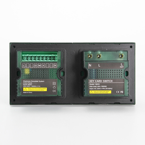 Đẹp màu xám thông minh khách sạn sử dụng kính cường lực 140*225 mét Logo/số/DND/mur/Giặt Ủi/kiểm tra trong LED cảm ứng doorplate hệ thống - Product Image 6