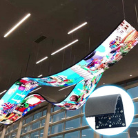 Écran publicitaire LED P5 personnalisé pour intérieur, module souple, affichage flexible incurvé pour événements, pas de pixel de 5 mm, animation
