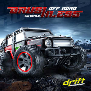 Voiture RC tout-terrain à l'échelle 1:10, moteur sans balais haute vitesse, étanche, camion télécommandé 2,4 GHz <span class=keywords><strong>pour</strong></span> enfants et adultes, haute vitesse - Product Image 2