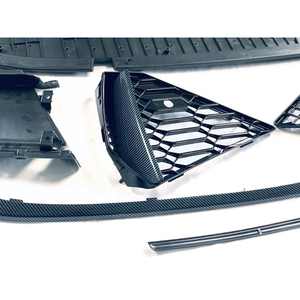 Kit carrosserie automobile pour <span class=keywords><strong>Audi</strong></span> A6 2019 2020 2021 <span class=keywords><strong>2022</strong></span> accessoires mise à niveau vers <span class=keywords><strong>RS6</strong></span> avec calandre en nid d'abeille matériau PP - Product Image 3