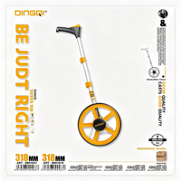 Roue de mesure manuelle 318 mm, grande roue, affichage numérique, pliable, télescopique, longue portée 99999,9 m