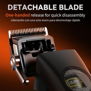 Cortadora de Pelo Profesional LILIPRO L63 con Motor sin Escobillas de Rotor Externo, Batería de 4000 mAh, Cuchilla <span class=keywords><strong>DLC</strong></span>, Máquina de Corte de Pelo para <span class=keywords><strong>Peluqueros</strong></span> - Product Image 3