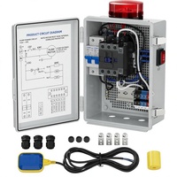 Panel de Control de Alarma de Agua para Bomba Sumergible Joinfworld POP-PM-WA |   Protector de inundación de circuito independiente con contactor de CA impermeable de 110 dB