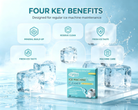 Agent détartrant haute efficacité pour la maintenance d'une qualité constante de production de glace, comprimé de nettoyage pour machine à glace
